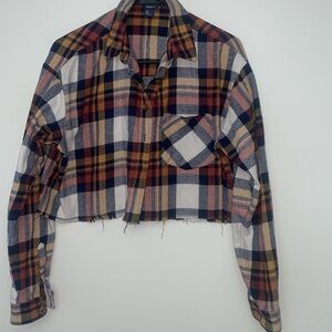 Forever 21 Plaid Flannel Crop